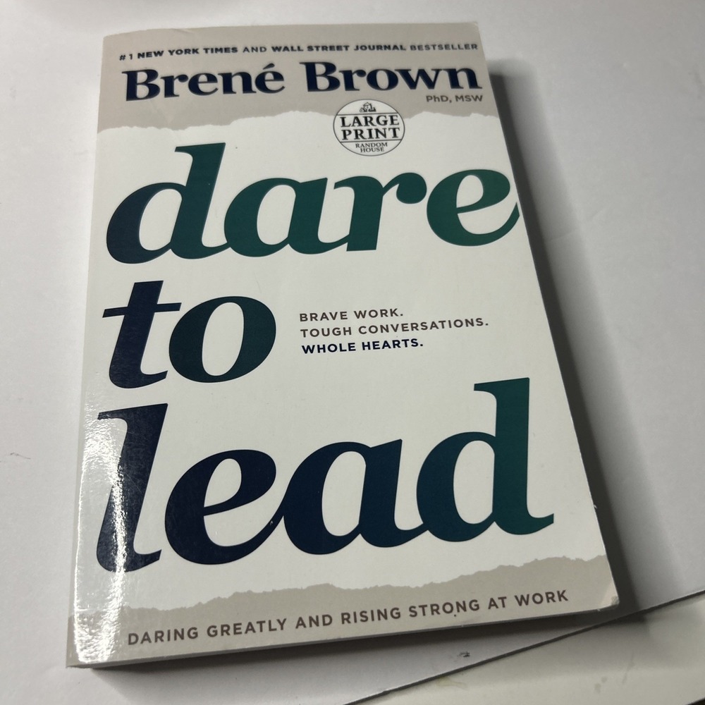 Dare to Lead:  Brene Brown Large Print Paperback